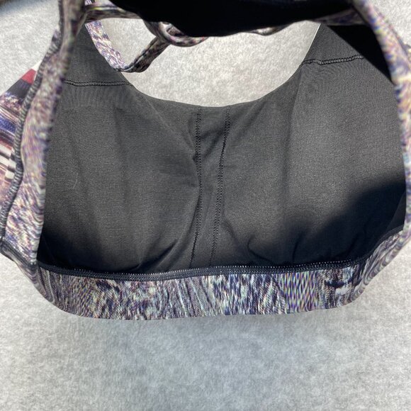 Lululemon Energy Bra (Nulux) Womens 8 Polychromatic Energy Bra 50g Multi Black - Picture 6 of 7